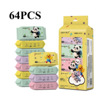 64pcs Disposable Facial Cleansing Wipes with Soft, Alcohol-Free Formula for Gentle Skincare, Mini Portable for Touch-Up