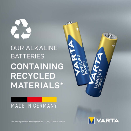 Alkalinebatterij AAA 1,5 V hoge energie 12-pack