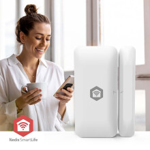 SmartLife Deur Raam Sensor | Zigbee 3.0 | Batterijgevoed | Android / IOS | Wit
