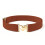 (Brown) 1 Stück elastischer Gürtel, verstellbarer Gürtel, flexibler, elastischer, bequemer Bund, herzförmiger Kindergürtel, 1