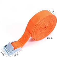 Correas de amarre de 1' X 3,05 metros con leva, correas de amarre resistentes para portaequipajes de remolque de