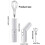 (Black) Portable Electric Eggs Beater With Double changeable Attachments 3 Speed Mode Space Saving Foldable Body  White 3