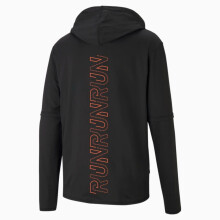 Puma Run Running Sweatshirt med hætte, sort L