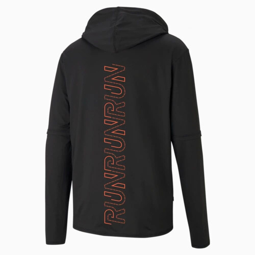 Puma Puma Run Running Sweatshirt med hætte, sort L