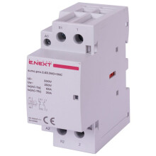 E.NEXT p005228 Modulær kontaktor PRO 2P 63A 1NO+1NC 230V AC