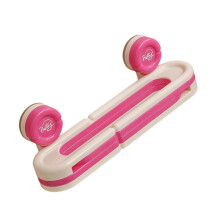 (Pink) Plastic Shoe Rack For Bathroom Waterproof Hanging Slipper Shelf No Slip Drying Storage Organizers For Wet Area Pink