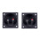 2X Square Shape Double Binding Post Type Speaker Box Terminal Cup Black 1