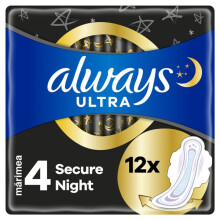 ALWAYS Ultra Secure Night XL Duo bind med vinger 2x6 stk.