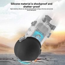 For X5 Invisible Dive Case Lens Guard Protective Cover Pleochroic Lens Cap Action Cameras Accessories Black