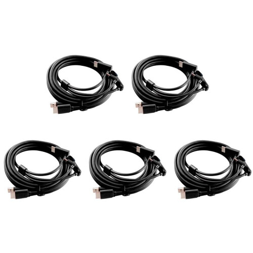 5X for   3-In-1 Accessories Replacement Cable -Compitable 5M, USB, Power VR Games