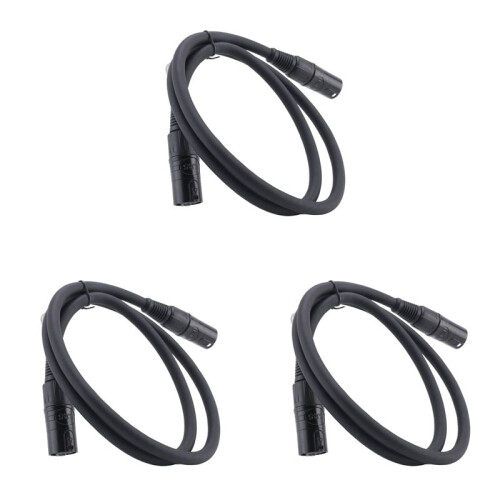 3X CAT6 Ethercon Cable EtherCON-Compatible RJ45 Connector for Studio Setups, Touring, Stage Production, Concerts 1 Meter 1