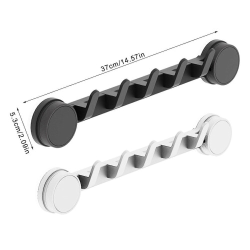 (Gray) Efficient Suction Hooks For Smooth Surfaces Bathroom Bedroom Storage Practical Door Wall Mount No Drilling Required  White 2