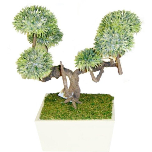 Kunstigt grønt bonsai træ
