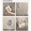 (White) Spacious Wall Mounted Shower Rack Waterproof Plastic Storage Basket for Bathroom Cosmetics Soap  White 5
