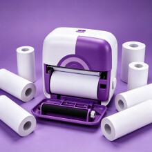 Autocollants d'étiquettes en papier thermique pour Mini imprimante, papier thermique auto-adhésif coloré, impression