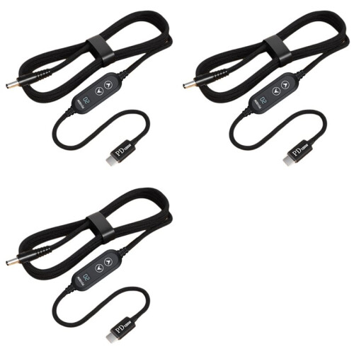3X Type C to  Power Boost Cable  5V/9V/12V/15V/20V Adjustable Boost Converter PD100W Trigger Cable USB to  Adapter