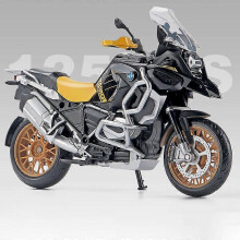 (Yellow no box) 1:12 R1250GS ADV Alloy Die Cast Motorcycle Model Toy Vehicle Collection Sound and Light Off Road Autocycle Toys Car