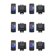 6X Draadloze LED-Controller met Enkele Kleurdimmer, 11 Toetsen, Afstandsbediening, Schakelaar voor Helderheidsaanpassing voor LED-Strip DC12V-24V