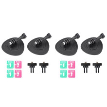 4X Base Adhésive Flexible Universelle pour Support de Montage pour X4, Base de Casque de Moto pour /OSMO Action/pour Go.