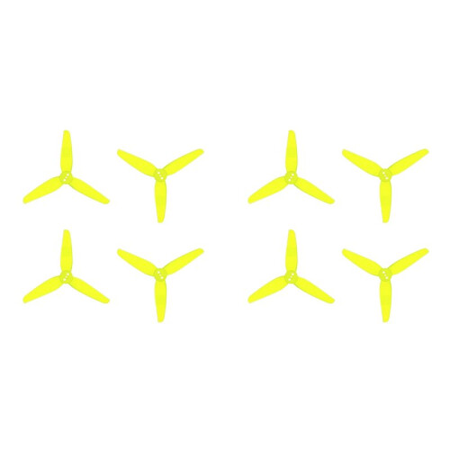 2Conjunto Hélice de 3 Pás T3X1.8X3-1.5MM PC para Avião RC de 3 Polegadas FPV Drone Acessório DIY