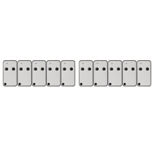 10 Stuks Afstandsbedieningen 433,92 MHz voor Roger E80 TX52R Garagedeur Afstandsbediening Handzender