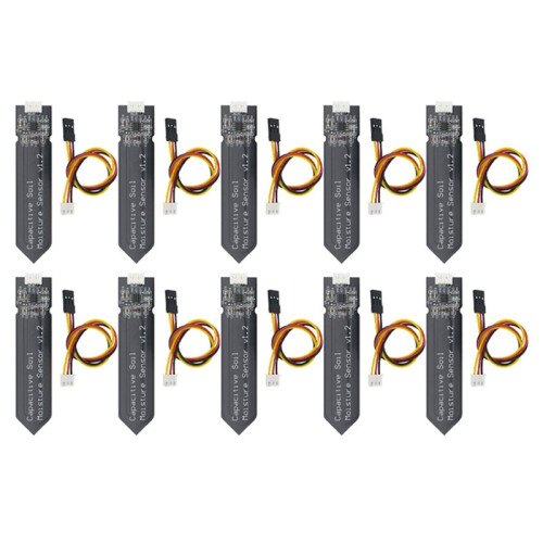 20PCS Capacitive Soil Moisture Sensor Module Corrosion Resistant 3.3-5.5V for  Moisture Detection Garden Watering 1