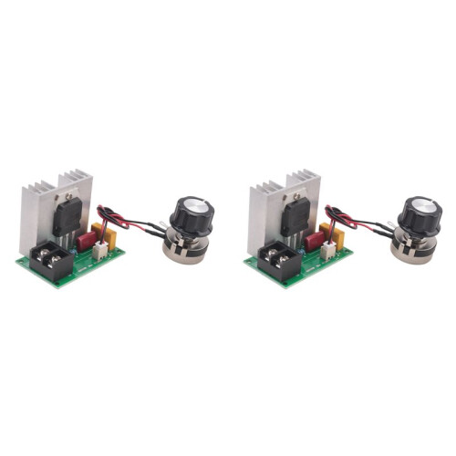 2X AC 220V SCR 8000W Electronic Voltage Regulator Motor Speed Controller Dimming Speed Temperature Control
