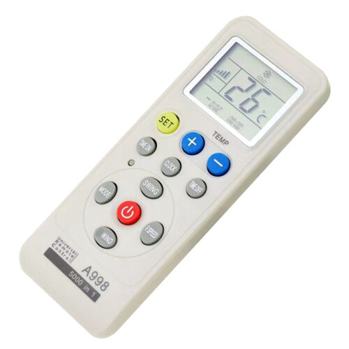 2X Universal Air Conditioner Remote Control AC LCD Remote Control 5000 in 1 Low Power Consumption Remote Control 1