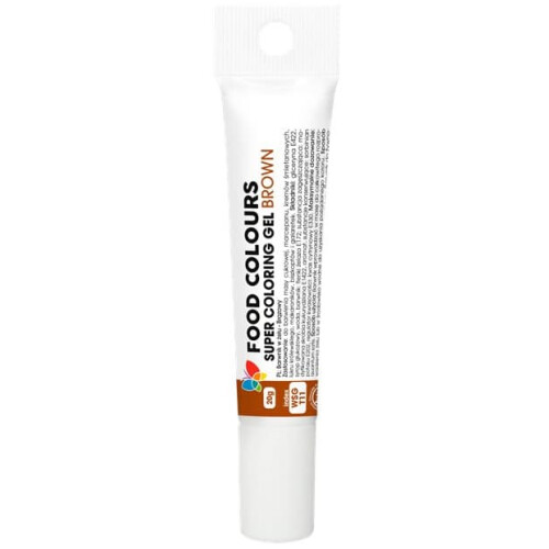 Gelfarve Brun 20g - Tube