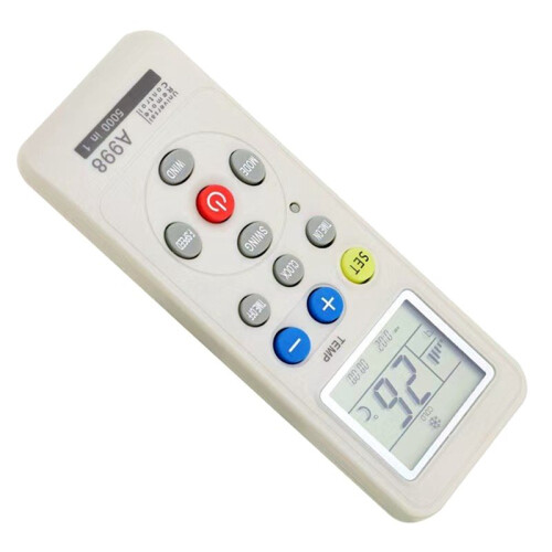 2X Universal Air Conditioner Remote Control AC LCD Remote Control 5000 in 1 Low Power Consumption Remote Control 2
