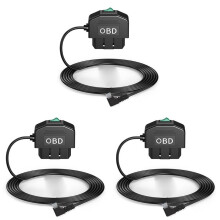 3X Dash Cam OBD-Hardwire-Set, Dashcamera USB Type C-Hardwire-Set met OBD-Voedingskabel voor Dashcam 12-24V Naar 5V/3A
