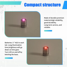 20 St Miniatyr LED-Lampor, Små Lampor för Hantverk, Miniatyrlampor Batteridrivna, Lampor (Skiftande i Flera Färger)