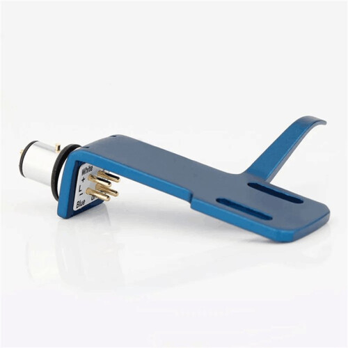 2X Support de Tête de Phonographe HP105 pour Platine Vinyle, Bleu