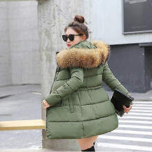 (L, Army Green) Women Down Jacket New 2024 Winter Jacket Women Thick Snow Wear Winter Coat Lady Clothing Female Jackets Parkas