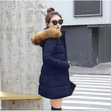 (L, Blue) Women Down Jacket New 2024 Winter Jacket Women Thick Snow Wear Winter Coat Lady Clothing Female Jackets Parkas