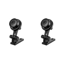 2X 1080P HD -WLAN--Kamera, Kabellose Überwachungskamera für Den Innenbereich, Nachtsicht-Camcorder, Audio-Video-Recorder