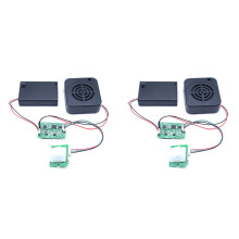 2X Opneembare Geluidsmodule MP3 WAV-Muziekstemspeler met Luidspreker Programmeerbaar Bord voor Doe-Het-Zelfmuziekdooscadeaus