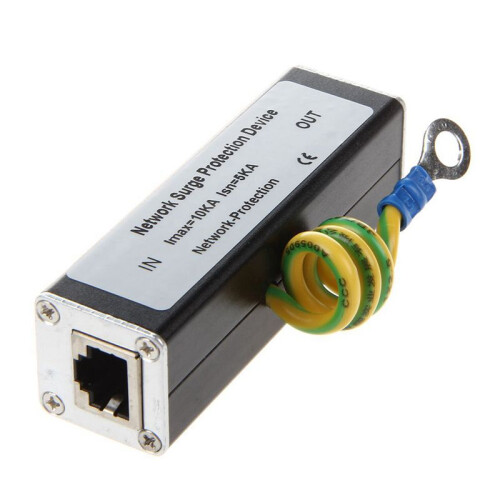 5X Semoic RJ45 Plug Ethernet Network Protector de SobretensióN Thunder Arrester 100MHz 2