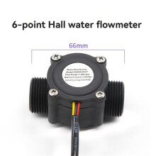 5X Compteur de Débit D'Eau à Effet Hall FS300A, 1-60 L/Min, 3,5-24 V