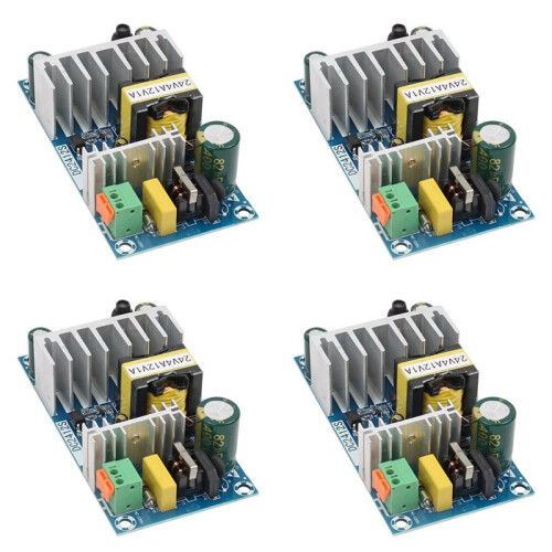 4X Module de Circuit D'Alimentation à Découpage AC- 24 V 4 A / 12 V 1 A