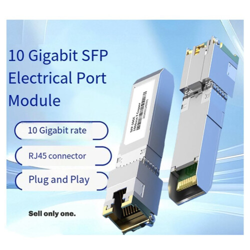 2X Modulo Transceiver SFP+ 10G 30M A RJ45 CAT.6a Modulo Ethernet per  Ottico Ethernet  Mikrotik 2