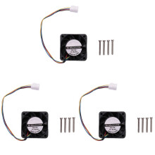 3X für Jetson Kühlung Lüfter 5 V, 4PIN Rückwärtssicherung, PWM Geschwindigkeit Einstellung, Starke Kühlung Luft
