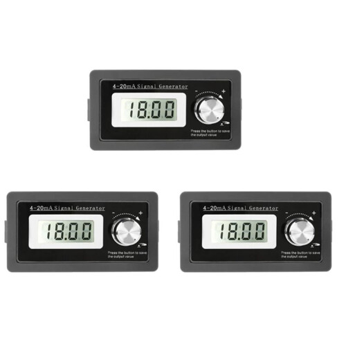 3X New 2-Wire 4-20MA Current Signal Generator Panel-Mounted Current Loop Generator 4 to 20MA Simulator High Precision