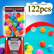 El regalo para él/ella incluye 122 cápsulas coloridas de máquinas expendedoras automáticas.Las bolas, con un diámetro