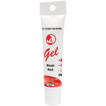 Gel frugtfarve RØD PASTEL 30g Fødevarefarver