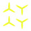 2Conjunto Hélice de 3 Pás T3X1.8X3-1.5MM PC para Avião RC de 3 Polegadas FPV Drone Acessório DIY 2