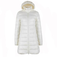 (5xL, beige) NewBang Plus 8XL 7XL Ladies Coats Long Winter Hat Detachable Down Jacket Ultra Light Down Jacket Women Hooded Female Warm Coat