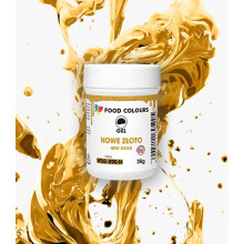Gel frugtfarve GULD 35g