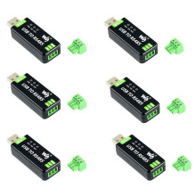 6X Waveshare USB Vers RS485 Convertisseur SéRie Module de Communication RS485 300-921600Bps Circuit de Protection ESD IntéGré