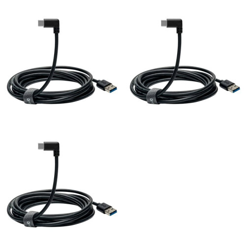 3pcs 10Ft USB3.1 Type C Link Cable High Speed for  Quest Link Cable 5Gbps Transfer